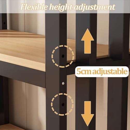 Fish Tank Stand, 3-Tier Aquarium Stand, Adjustable Plant Shelf, Cabinet for Fish Tank Accessories Storage, Terrarium Stands, Storage Shelf for Living Room Office Hotel Lobby(60*30*100cm) - size: 60*30*100cm