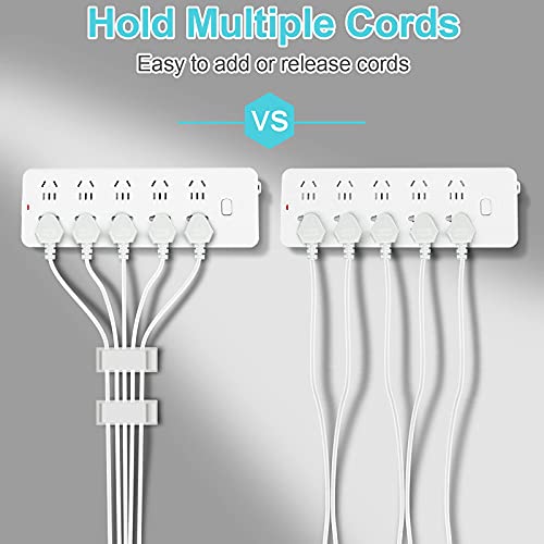 Under Desk Cable Management Clips, Wire Organizer Clips for PC Network Cable Mamagement, Large Adhesive Cable Clips Wire Holders (Computer, TV, Ethernet, Electric Wires), White, 20 PCS - color: White, size: X_Large