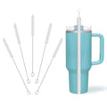Cleaning Brushes for Reusable Drinking Straws, Set of 5, Long Wire Handle, Bottle and Straw Cleaner for Stanley Mug, Sippy Cup, Water Bottle and Tubes, Reusable and Flexible - color: white000001