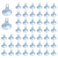 50Pcs Aquarium Suction Cups with Clips Airline Hose Holders for Tubing Small Clear Cup Clamps for Fish Tank Air Line Mini Heater Tube Holder Clamp Clips for Aquarium Air Accessories 3/16