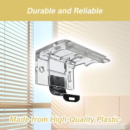 4 PCS Replacement Brackets for Cordless Blinds Metal Clip Mounting Bracket 1" (25mm) PVC Honeycomb Pleated Shades Window Shade Holder Hardware Plastic Headrail Easy Installation - color: 4 PACK