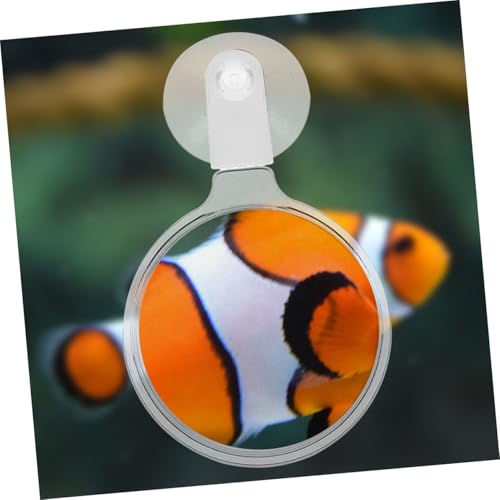 minkissy 4pcs Acrylic Fish Tank Magnifiers Cups High Definition Viewing for Plants and Creatures for Observing Betta Fish and Landscapes