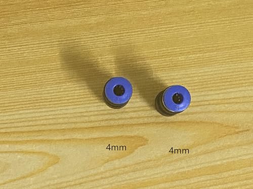 5/32" or 4mm OD Pneumatic quick Connector Push to Connect fittings Straight Union/Coupler (Pack of 20) - size: 5/32" (20 pcs), style: Straight Union