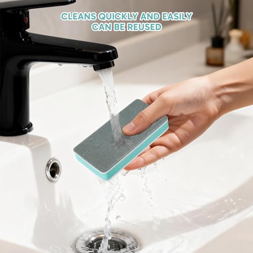 8 Pcs Fish Tank Scrubber, Aquarium Sponge Cleaner Set, Sponge for Easy Dirt Removal, Multi-Use Aquarium and Home Kitchen Tool, Ideal for Fish Tank Maintenance