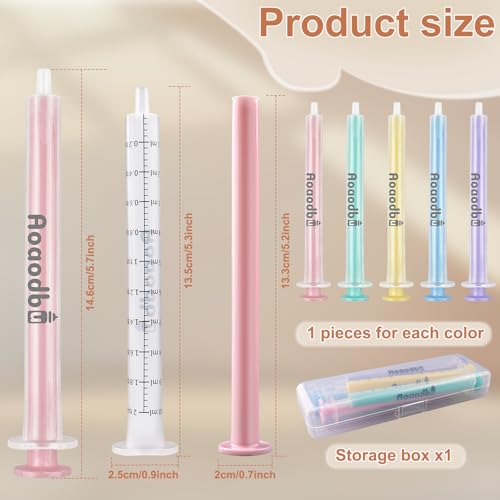 Baby Medicine Dispenser Syringe For Children,Oral Syringes, Liquid Plastic Syringe Without Needle,Leak proof Dosing Tools,5 Uniquely Colour Syringes - 5 Pack - size: 5 Pack