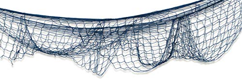 Beistle Set of 12 Fish Nets in Multicolor, Pirate Party Decorations, Nautical Party Wall Decor, Supplies for Birthday, Pirate, Luau Themed Party, 4' x 12' - color: Assorted, size: 4' x 12'