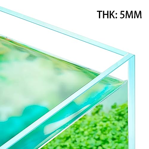LYPHARD AQUARIUMS 9.5 Gallon Rimless Aquarium, Ultra Clear Glass Low Iron Small Fish Tank for Betta, L15.7×W11.8×H11.8 Inches Thickness 5mm with EVA Foam Mat Included - size: 9.5 Gallons