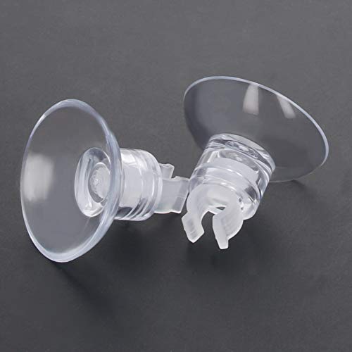 MroMax Aquarium Suction Cup Clips Airline Tubing Hose Heater Clips Clamps Holder for Fish Tank Clear 4mm to 6mm 6Pcs - size: 6pcs 4mm to 6mm