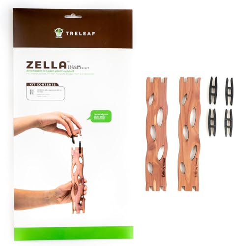 Treleaf Zella Regular Extension Kit (2 Extensions) - Wooden Extendable Plant Trellis for Indoor Climbing Houseplants - Modular Plant Support - size: Regular - Extension Kit