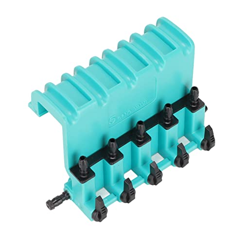 ZJchao Aquarium Check Valve, Aquarium Air Valve Air Control Fish 5 Way 5-Way Check Control Switch Gang for Fish Oxygenation Pump