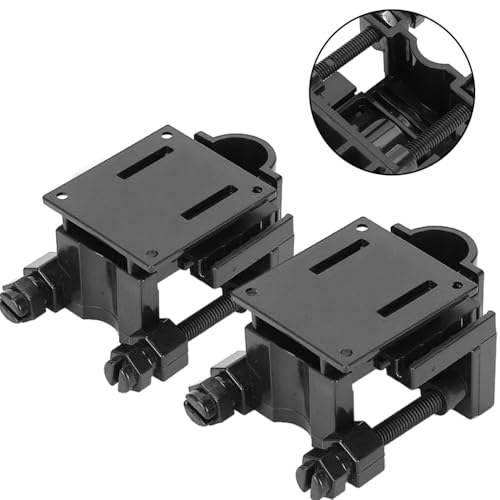 2Pcs 2.8 Inch Aquarium Hose Clamp Clip Plastic Pipe Holder with Stainless Steel Fasteners for Tube Dia Within 18mm