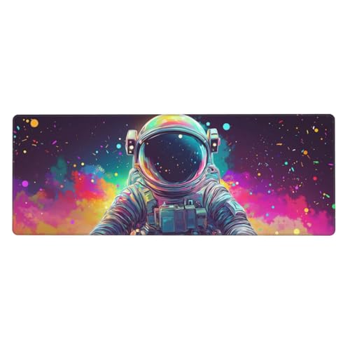 Astronaut Mouse Pad XL Large Mousepad Non Slip Rubber Base Desk Mat for Laptop Computer Gaming 31.5" X 12" - color: Astronaut