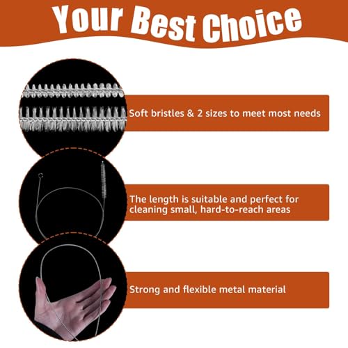 4PCS Tube Cleaner Brush 39 Inches Extra Long Straw Cleaner Brush with Soft Nylon Bristle for Cleaning Straw, Kegerator, Feeding Tube, Line, and Pump - color: 4pcs-white