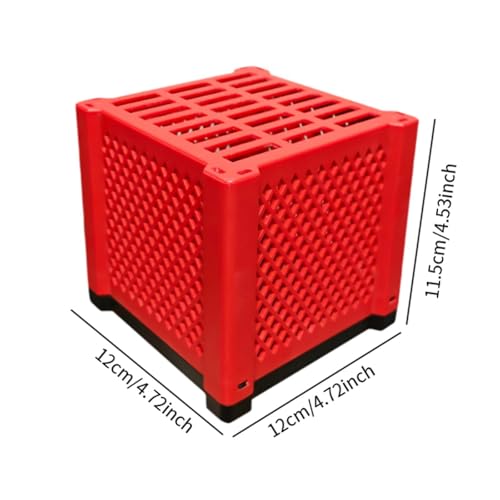 Fish Tank Filtration Storage Box,Filter Media Organizer,Hollow,PVC Sturdy Filtration Cube for Fish Tanks Aquarium Accessories