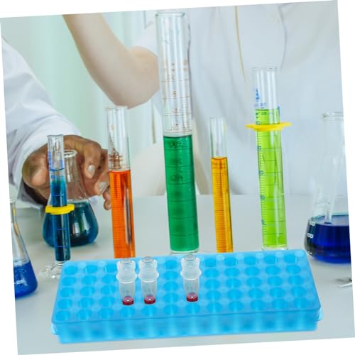 Veemoon 2pcs Reusable Test Tube Rack Organizers for Laboratory Double-Sided Sampling Tube Holder for Lightweight Design