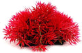 Red Artificial Flowers, Fake Flowers, Artificial Pine with Base Grass Fish Tank Ornament Aquatic Plant Landscape Decor, Aquarium Décor Plastic Plants