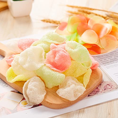 Shrimp Potato Chips (Colored Shrimp Chips), shrimp chips uncooked,180g, 1 Box (one piece)