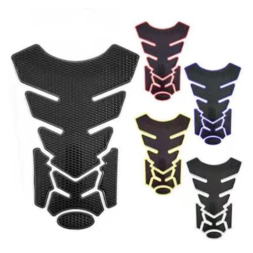 Universal Fuel Tank Sticker for Motorcycle Tank Pad Fish Bone Mat Oil Gas Tank Protector Motorcycle Cover Decal Gas Stickers Decals - color: Model B Blue