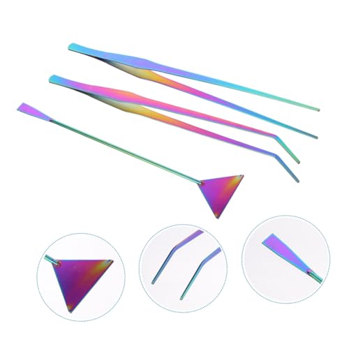 3pcs Stainless Steel Aquarium Tools Set Spatula Tweezers for Aquarium Cleaning Aquascaping