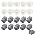 MCCVDB0 Check Valve Duckbill & 10 Pcs UCAK200 1/4" Ferrule, Fits MCCP202 Tube, Compatible with Sten-ner 45, 85, 100 & 170 Series Adjustable & Fixed Pumps, for Regular Maintenance of Pump, 10 Pcs - style: Combo