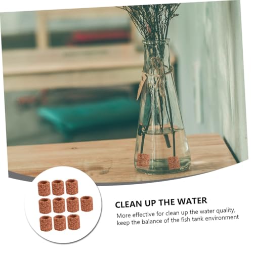 YARNOW 10pcs Ceramic Water Plant Fixed Aquatic Plant Support Bio Media for Fish Tank Stability and Nitrifying Culture Selection