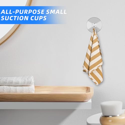 30 Pcs Aquarium Suction Cups with 30 Pcs Adjustable Zip Ties Set, Clear Fish Tank Suction Cups Without Hooks, Small Suction Cups for Aquarium Fish Tank Decoration Moss Shrimp Nest Reptile Hammocks