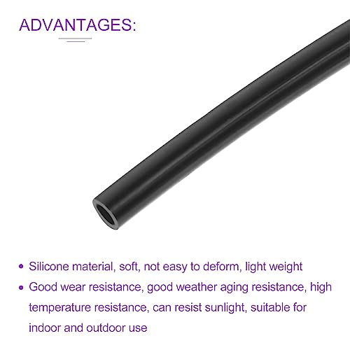 DMiotech 5/64" ID x 1/8" OD, 9.84Ft Long PA6 Nylon Aquarium Air Tubing Pneumatic Nylon Tube Hose Black for Air Brake System - color: Black, size: 5/64"x1/8"x9.84Ft