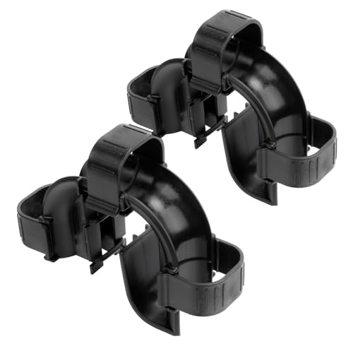 Rim Connector for Fluval High Performance Canister Filter FX4 FX5 FX6 Replacement Part, Aquarium Fish Tank Ribbed Hose Rim Connector & Clips Bracket Adapter-2 PCS