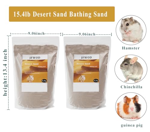 Hamster Bath Sand, 15.4lb Dust Free Desert Sand or Potty Litter Sand for Hamster Chinchillas Gerbil Syrian Mice Small Animals(Beige) - color: Beige, size: 15.4lb