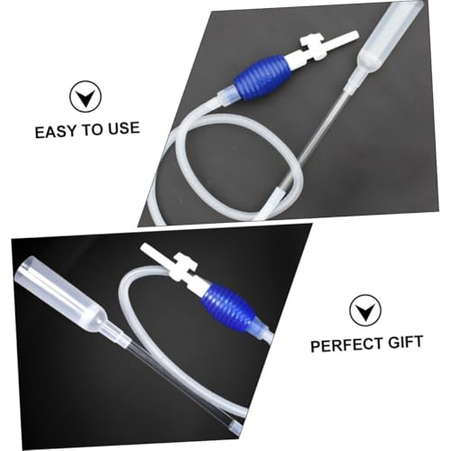 Fish Tank Siphon Cleaner Manual Pump Aquarium Gravel Vacuum Tool Medium Size Water Changer for Aquarium Maintenance