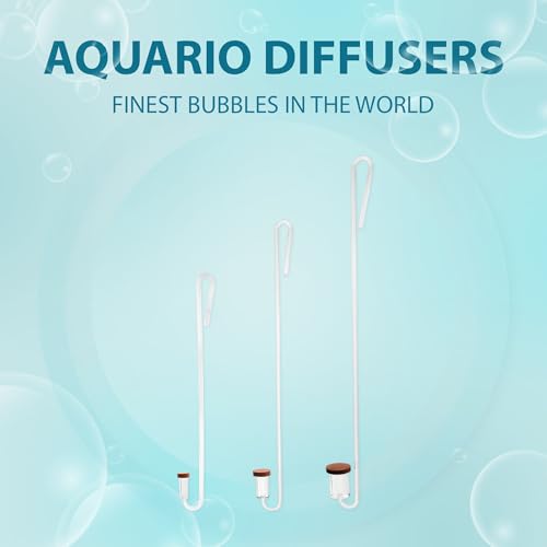 Aquario Neo CO2 Aquarium Diffuser - CO2 Diffuser Aquarium Kit, CO2 Diffuser for Aquarium Plants, CO2 System for Aquarium - Curved Original Diffuser, Large - size: Large