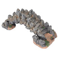 Aquarium Bridge Decoration Resin Arch Bridge Ornament for Fish Tank Landscaping Small Fish Hideout Decor