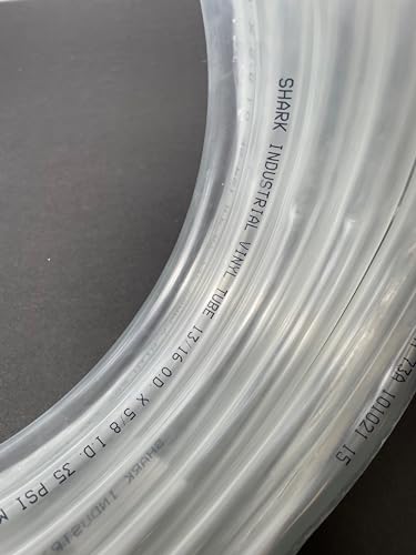5/8” ID x 13/16” OD x 25 Ft. Clear PVC tubing. Aquarium, water line, or beverage dispenser replacement.