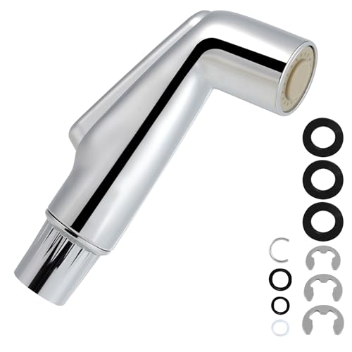 Hygie Rinse Universal Fit Kitchen Sink Spray Attachment, Kitchen Sink Side Sprayer Head Compatible with Delta, Moen, Kohler and Other OEM Brands Spray Head, Chrome - color: Chrome, style: Nozzle Head Only