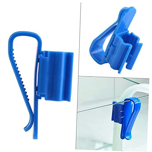 COLLBATH 4pcs Aquarium Filtration Hose Clamp Set Fit for Fish Tanks Buckets Easy to Attach Stabilize Water Hose - size: 8.50X2.60X1.80CM