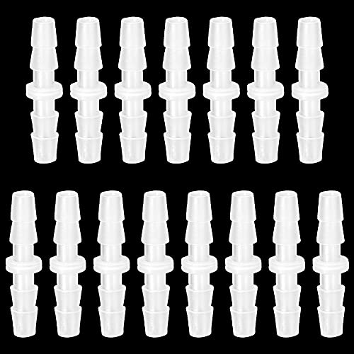 Feelers 3/16" x 3/16" Plastic Hose Barb Fitting 15 Pack, Equal Barbed Splicer Connector, Straight Union Adapter for Aquarium, Air Line, Fuel Line, Liquid Transfer - size: 3/16 inch, style: 15pcs-Straight