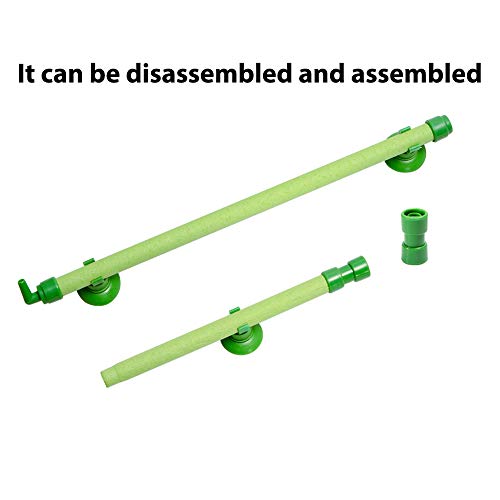 Quickun Aquarium Air Stone Bubble Wall Tube Oxygen Diffuser Bar Decor Accessory for Fish Tank 14 Inch Length,1PCS - color: Green, size: 14 inch