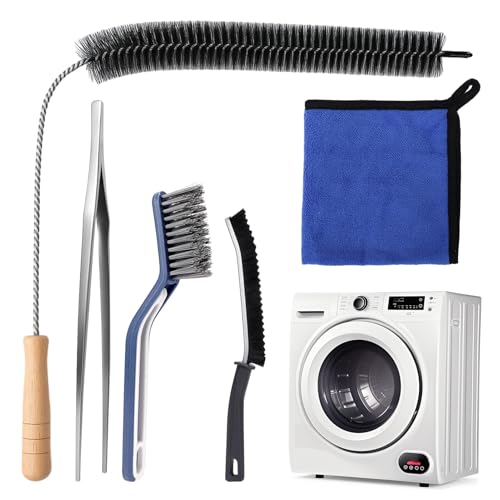 XANGNIER 5 Pack Dryer Vent Cleaner Kit,Flexible Dryer Lint Brush Vent Cleaner,Dryer Lint Trap Cleaning Tool,Laundry Room Essentials Lint Remover Accessories,Household Cleaning Tools - color: Multicolor