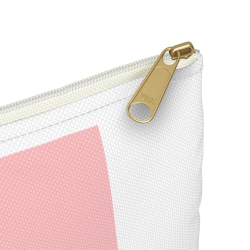 3dRose Coral pink Seahorse print. Sea Horse. Ocean marine beach aquarium Accessory Pouch Large - size: Large