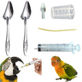 Baby Bird Feeding Syringe Set, Pet Parrot Milk Feeding Syringe with Tubes, Parrot Feeding Tubes Measuring Tools for Feeding Pets Scientific Industrial Labs… (20ml + 2 spoons) - color: 20ml + 2 spoons
