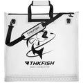 THKFISH Fish Tournament Weigh in Bag for Bass Fishing, Heavy Duty Insulated Live Fish Bag for Caught Fish with Waterproof Zipper and Mesh Liner, Leakproof,Puncture Resistant(White-25×23in) - color: White-25×23in