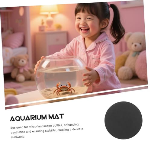Mipcase Non Slip Cushion Pad for Micro Landscape Bottles Vibration Reduction Easy Cleaning Stabilizing Aquarium Base - size: 15.00X15.00X1.00CM