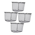 OSALADI 4pcs Foldable Fishing Landing Net Heads with Deep Black Mesh, Stainless Steel Frame, Replacement Netting for Freshwater and Saltwater Anglers