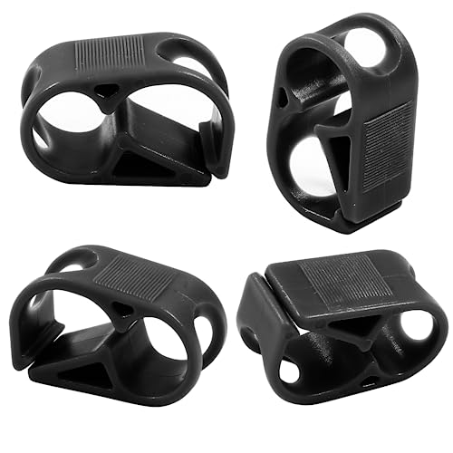 5 Pcs 1/4" - 5/16" Tube O.D. Plastic Tubing Clamps, Adjustable Tube Clamp Shut Off Hose Clamp, Laboratory Pinch Valve Flow Control Hose Clamp (Black) - color: Black, size: 1/4" - 5/16"