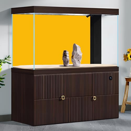Orange Aquarium Background Classic Pure Orange Fish Tank Background Spectacular Vibrant Reptile Tank Backgrounds Vivid Oranges Color Reptile Tank Terrarium Enclosure Backgrounds 24x12in - color: P-Orange, size: 24(W)x12(H)inches/ 60(W)*30cm(H)