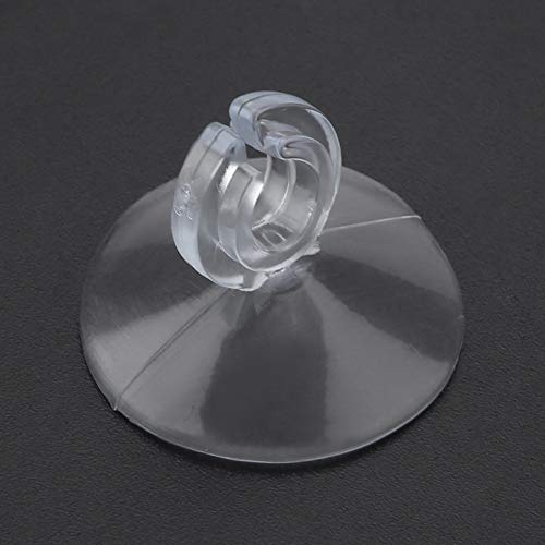 Pssopp 50pcs Aquarium Sucker Clips Fish Tank Hose Holder Clamps with Ultra Strong Suction for Airline Tube Pump Tube Oxygen Pump Soft Pipe Power Source Cable