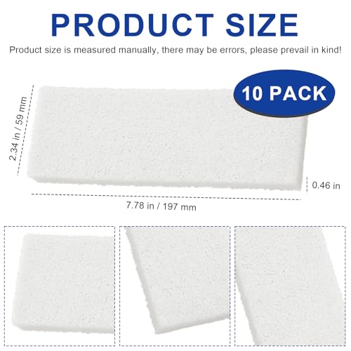 Aquarium Filter Bio Foam Pads Compatible with Fluval U3 Underwater Filter, A487 Replacement Filter Foam for Fish Tank, Filter Sponge Media for Freshwater and Saltwater Tanks, 10 Pack