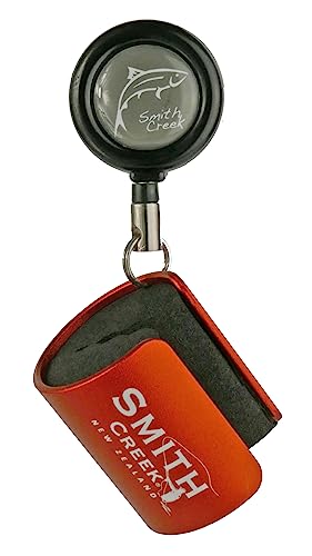 Smith Creek Rod Clip with Zinger - color: Orange
