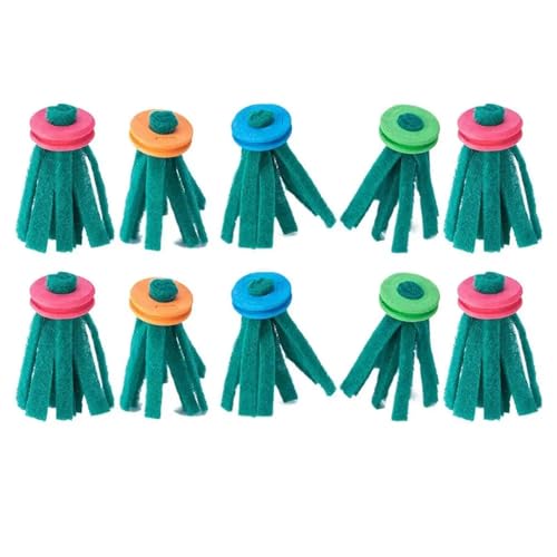 20pcs Spawning Mops for Fish Set Fish Breeding Spawning Mop Reusable Scrubber Floating Tool Kit for Aquatic Shrimp Turtles