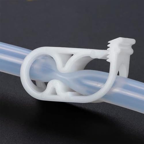 20PCS Adjustable Plastic Tubing Clamp，Hose Shut Off Clamps for 1/4" - 1/2"，Tubing Hose Clamps Valve Flow Control，Water Flow Control Hose Clip Laboratory Pinch Valve，for Beer Bottle And Infusion Bottle